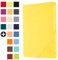 Heim24h Topper Spannbettlaken Spannbetttuch Jersey Bettlaken für Boxspringbett, Gelb - 180x200x15 cm