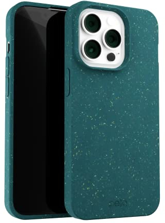 Pela: Handyhülle für iPhone 13 Pro Max - umweltfreundlich - aus Pflanzen (klassisches Grün)