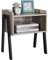 Yaheetech Table de Chevet en Bois Table de Nuit Industriel Empilable Style Vintage avec Compartiment Ouvert Table d'Appoint pour Chambre Salon Couloir Bureau 46 x 35 x 52,5 cm Gris Rustique