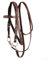 Y.J TAILS Leder Pferdezaumzeug Verstellbare Western-Stirnband Trensen für Pferde mit Gebissen und abnehmbaren Zügeln (L (über 1,2 Meter), Braun)