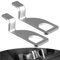 Soporte para puerta trasera Soporte de Gancho de Bloqueo de Aire Fresco Soporte para portón Trasero accesorios de vehículo para T4 T5 T6 Bus California Camping Multivan 2 piezas