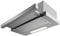 Cecotec Campana Extractora Telescópica 60 cm Bolero Flux TLM 606500 Inox A. Motor 165W, Potencia Succión 650m3/h, Control Mecánico, 2 Niveles de Potencia, Luz y Filtro de Carbono, Acabado Inox