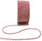 s.dekoda Kordel 50m x 2mm zweifarbig Rot - Weiß Drehkordel Dekoband Kordelband Kordelschnur