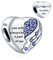 Annmors Charm 925 Sterling Silber Bead Charms My Beatiful Wife with Cubic Zirconia für Europäische Armbänder und Halskette,Schmuck Geschenk für Damen Herren