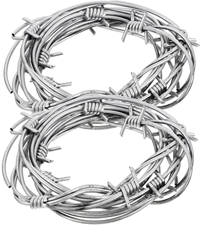ULDIGI 2st Simulationsdrahtkette Künstliche Girlande Party Halloween-girlanden-Spielzeug Webset Zaun Stacheldrähte Aus Kunststoff Stacheldrahtband Plastik Kind Baseball PVC Mit Widerhaken