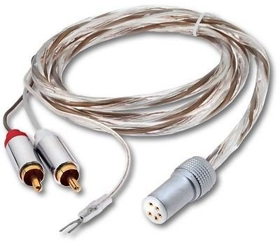 Pro-Ject Connect it 5P-E RCA Cinch auf Tonarmstecker Kabel, 1,23m | Stereo-Phono-Kabel mit Erdungsleitung, sauerstofffreies Kupfer, quasi-symmetrischer Aufbau, 130pF Kapazität