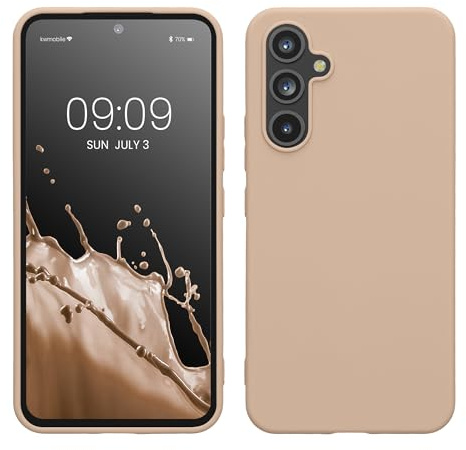 kwmobile Case for Samsung Galaxy A54 5G Case - Soft Cover - Shockproof TPU Material - Wireless Charging - Mother Of Pearl