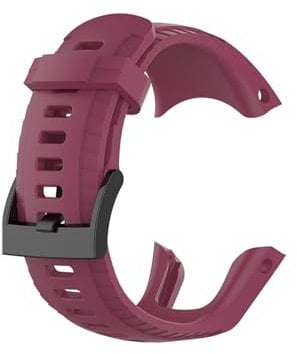 UsmAsk Silicone Watchband Fit For Suunto 5 Wrist Strap Outdoor Smartwatch Soft Band Breathable Replacement Fit For Suunto 5 Accessories (Color : Red)