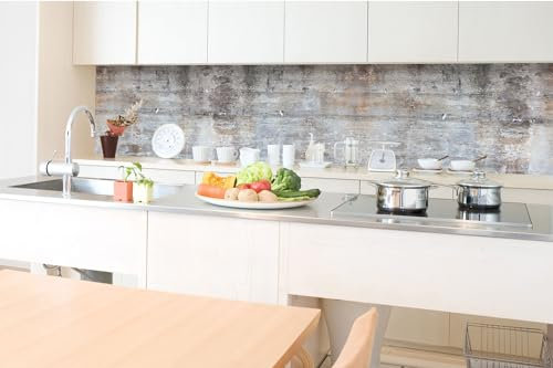 Dimex Küchenrückwand Folie Selbstklebend ALTE BETONWANDSTRUKTUR 350 x 60 cm | Klebefolie - Dekofolie - Spritzschutz für Küche | Made in EU