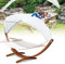 Daromigo Hängematte Outdoor, Hängematte mit Gestell, 200 * 150cm Hängesessel mit Gestell für 2 Personen, Belastbarkeit 200kg, Hängemattengestell Holz, Hängematten mit Dach für Garten, Terrasse, Pool