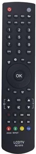 RC1910 Fernbedienung Ersatz für Toshiba Luxor Sharp Sanyo LED TV D32151HD 30063114 M16LID709 LC32EL LCD22DV LCD32LX LUX-19-822-COB LUX-19-914-COB LUX-22-914-COB LC22-914-COB 60 WXN SBA1PL PS22D111