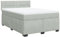 vidaXL Boxspringbett, Polsterbett Bett mit Matratze Matratzenauflage, Bettgestell mit Kopfteil Lattenrost, Doppelbett für Schlafzimmer, Hellgrau 160x200cm Samt