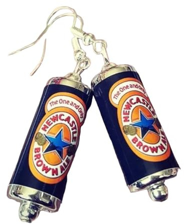 Brown Ale Beer Can Earrings - Mixed Up Dolly