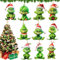 10 Stück Grinch Deko Weihnachten, Grinch Weihnachtsschmuck, Grinch Weihnachtsdekorationen, Christbaumschmuck Grinch, Grinch Baumschmuck Acryl-Hängende Ornament für Weihnachtsbaum Dekorationen