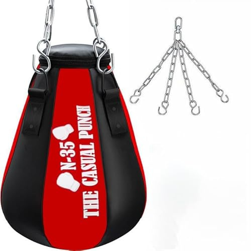 N-35 Maisbirne 60 cm Ungefüllter Boxsack, Rot/Schwarz
