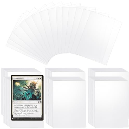 300 Stück Sleeves Kartenhüllen, 66 x 91mm, Transparente Karten Hüllen für Pokemon, Yugioh, MTG, K-POP, TCG, Baseball und Fußballkarten, Mini Photo