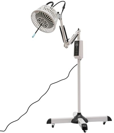 Infrarotlampe,Rotlichtlampe,TDP Infrarot Wärmelampe,Physiotherapie-Lampe,300W 220V,Timing-Funktion,zur Linderung Rücken,Nacken,Schulter,Knie,Muskelverspannungen