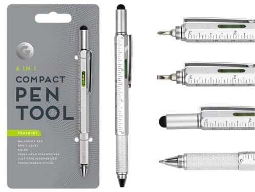 LND Multi Tool Pen 6 in 1: Ultimate Gadgets for Men, Gadget Gifts for Men,Birthday Present, Secret Santa Gifts
