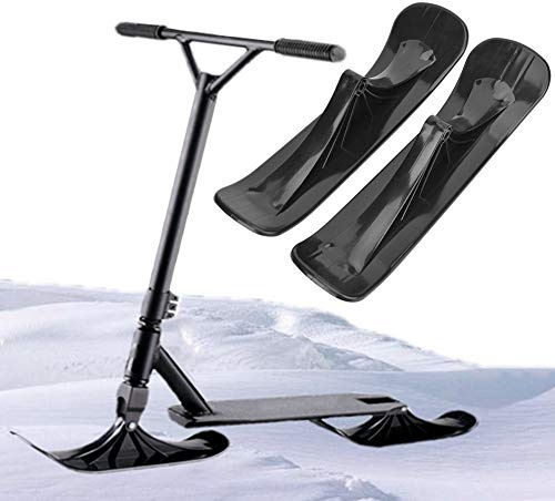 RiToEasysports Polyethylen Black Ski Board Sled Winter Roller -Teile für Geschenk, 15,0x4,3x3,5 Zoll, Geeignet für Skifahren