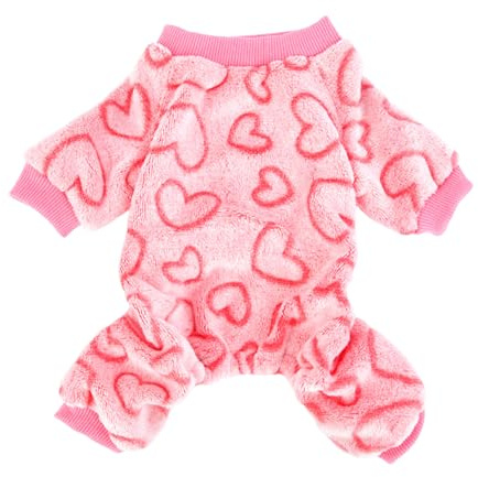Winterhund Pyjama Weihnachten, Welpen Fleece Pullover mit Beinen