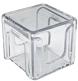 Generisch Pool Chalk Holder - Acrylic Cue Chalk Storage Box | Clear Billiards Table Accessory, Compact Organizer for Pool Table, Durable Transparent Case for Billiards Players Home