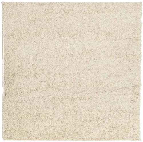 Tmriohed Hochflor Shaggy Teppich Gold 160x160 cm Langlebig & Gemütlich für Wohnzimmer Schlafzimmer Büro Modernes Design mit 30 mm Florhöhe geeignet für Fußbodenheizung