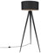 Qazqa - Moderne schwarze Stehlampe mit schwarzem Schirm - Ilse I Wohnzimmer I Schlafzimmer - Stahl Länglich - LED geeignet E27
