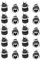 sourcing map 20Stk. DC-022B 5.5mm x 2.5mm DC Buchse Plattenmontage Netzteil Adapter DE de