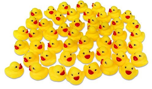 Schramm® 48 Stück Gummienten Quietsche Ente gelb ca. 3,5 cm Quietscheente Badeente Bade Ente Enten Badeenten Gummienten