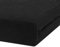 Winter Spannbettlaken | Farbenfrohes Thermo Fleece | Spannbetttuch, Bettlaken in vielen Größen und Farben (90 x 190 cm - 100 x 200 cm, Schwarz)