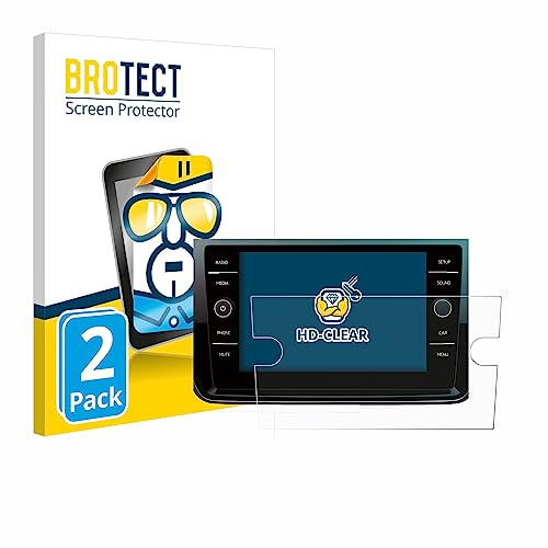 brotect Screen Protector compatible with Volkswagen Polo 2018 Composition Media 8 2017 (2 Pack) - HD-Clear Protection Film