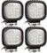 4 Stück 48W LED Arbeitsscheinwerfer 4560lm 6500K 12V 24V Flutlicht für Nahfeldausleuchtung NKW Agrarfahrzeuge Traktor Bagger offroad SUV ATV UTE UTV
