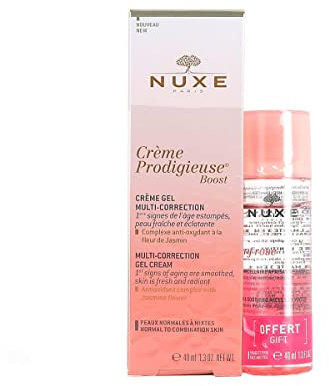 Nuxe Crème Prodigieuse Boost Crème Gel Multi-Correction 40 ml + Very Rose Eau Micellaire Apaisante 3en1 40 ml Offerte