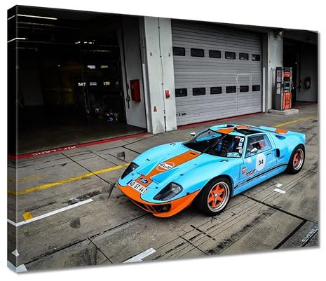 Kunstdruck auf Leinwand, Motiv Der sportliche Ford GT Nr. H2357M_PC1R, 50 x 40 cm