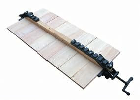 Sauter 4in1 Verleimzwinge, Zwinge, Klemme, Schwarz, 250 mm Tiefe, 60-280 mm Spannweite, 4 Richtungen Druck, Ideal für große Projekte