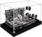 icuanuty Acrylmodell-Display-Box/Display-Vitrine für Lego 75329 Death Star Trench Run Diorama Set -Display-Box Staubschutzhülle mit Sockel,26x20x14 cm