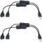 CESFONJER 2 pcs 30cm cavo di prolunga USB con interruttore on/off, Cavo Prolunga da USB 1 Maschio a 2 Dual Femmina, compatibile per cuffie USB, lampada da scrivania USB