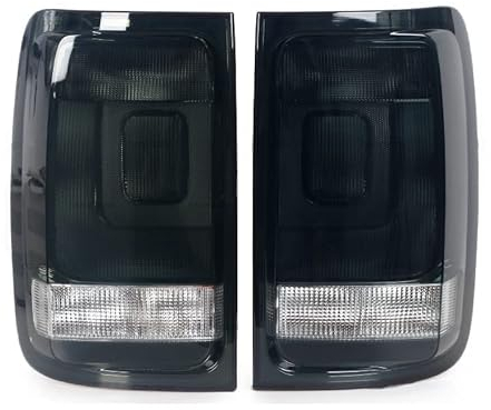 VVEDIK Hinten Rücklicht Links Rechts Signal Licht Montage Bremsleuchte Schwarz Shell Für VW Volkswagen Amarok UTE Pickup 2010-2016 2017 2018,A Pair