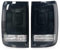 VVEDIK Hinten Rücklicht Links Rechts Signal Licht Montage Bremsleuchte Schwarz Shell Für VW Volkswagen Amarok UTE Pickup 2010-2016 2017 2018,A Pair