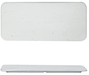 Plato plano Rectangular de cerámica blanca lisa, plato para parrilla de Sushi de cocina japonesa, arreglo creativo para postres y pasteles
