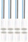 Gebildet 4Set Bianco Interruttore Magnetico Cablaggio NO/NC Sensore Porta da Incasso Contatto Finestra Nascosta Interruttore Reed per Controllo Accessi Sostituire Sistema di Allarme