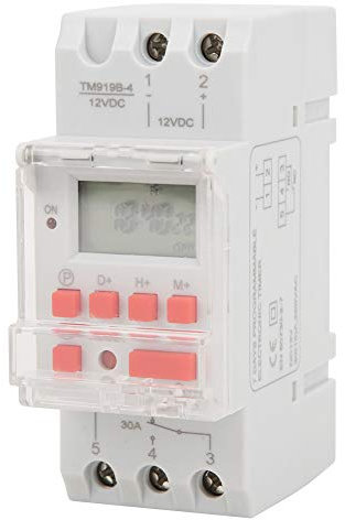 Temporizador de Encendido y Apagado, Interruptor de Temporizador de 12 V CC, Interruptor de Temporizador, Control de Temporizador de 30 A 5000 W, relé de Tiempo LCD, Interruptor