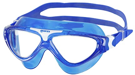 Mares Aquazone Mask Gamma, Schnorchelmaske für Erwachsene mit TPR-Maskenkörper, Unisex, Blau