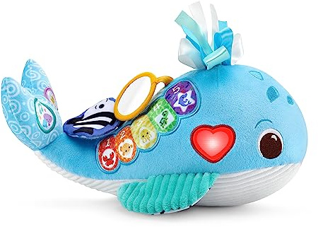 VTech Baby Snuggly Sounds Whale, Baby Sensory Toy with Lights, Sounds & Music, Interactive Gift for infants 3, 6, 9, 12 months +, English version