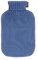 Fashy Wärmflasche mit Rollkragen-Strickbezug blau 2 L