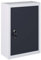 INLIFE Wand-Werkzeugschrank Industriedesign Metall Grau und Schwarz,5.65kg,145354