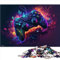 Puzzle für Erwachsene, Gaming, Neon Kunst, Puzzles für Erwachsene, 1000 Papppuzzles für Erwachsene, Familie, Geburtstag, Geschenke, 10,27 x 20,47 Zoll/26 x 38 cm.