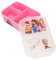 Depesche 12614 TOPModel City Girls - Brotdose in Pink mit 3 Fächern und zweigeteiltem Klappdeckel, Lunchbox mit Model Motiv und Skyline