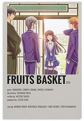 ICHU Fruits Basket 2019 Anime Poster Decorative Painting Canvas Wall Posters And Art Picture Print Modern Family Bedroom Decor Posters 08x12inch(20x30cm)