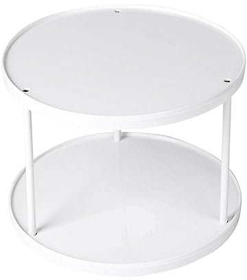UTHCLO 360degré Étagère De Rangement Rotative à Degrés Organisateur De Bureau Rond Multifonction Plastique Support à Niveaux pour Cuisine Salle De Bain Et Chambre Couleur Aléatoire